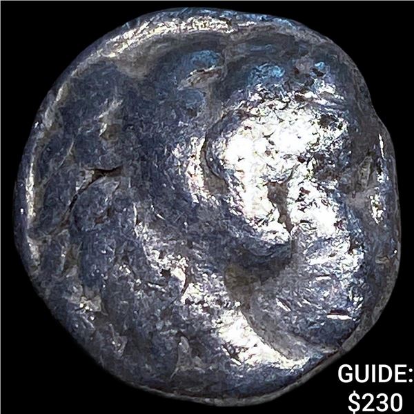 Macedonian Kingdom Type of Alexander III 4th  Century BC Silver Drachm NEARLY UNCIRCULATED
