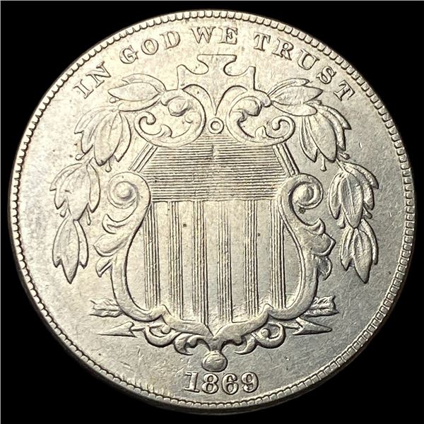 1869 Shield Nickel CLOSELY UNCIRCULATED