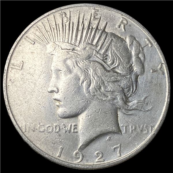 1927-D Peace Silver Dollar ABOUT UNCIRCULATED