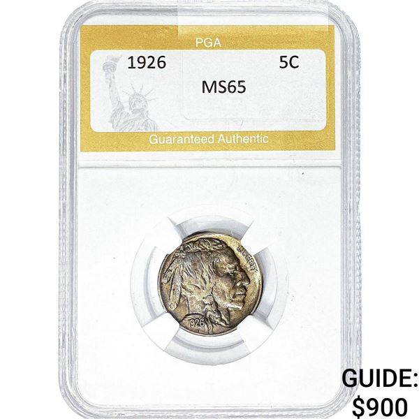 1926 Buffalo Nickel PGA MS65