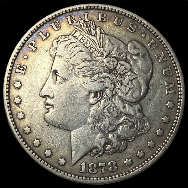 1878 8TF Silver Morgan Dollar NEARLY  UNCIRCULATED