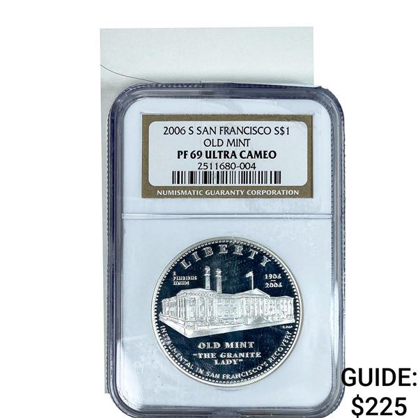 2006-S $1 San Francisco Old Mint  NGC PF69  Ultra Cameo