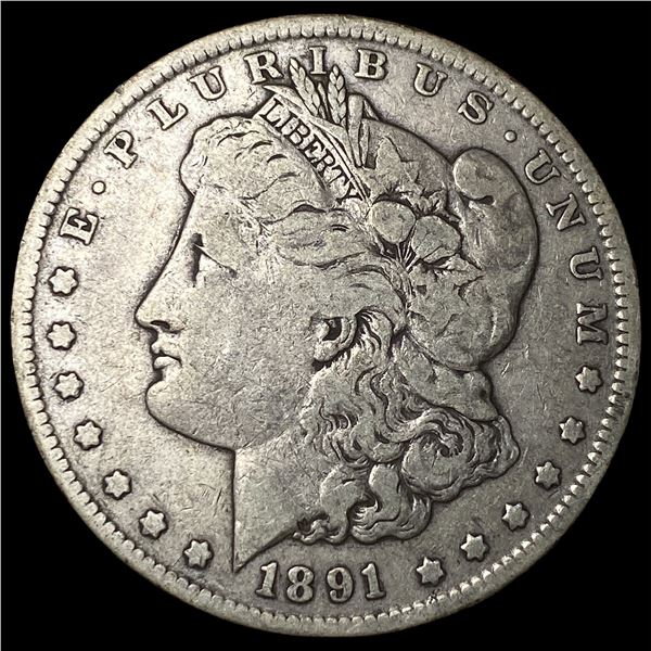 1891-CC Silver Morgan Dollar LIGHTLY  CIRCULATED