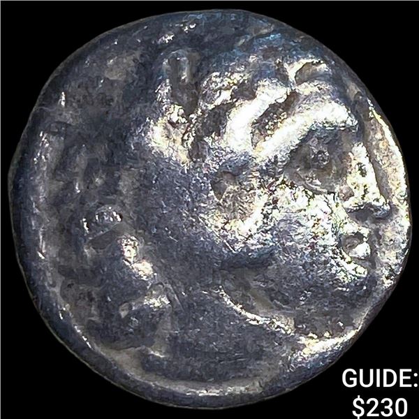 Macedonian Kingdom Type of Alexander III 4th  Century BC Silver Drachm NEARLY UNCIRCULATED