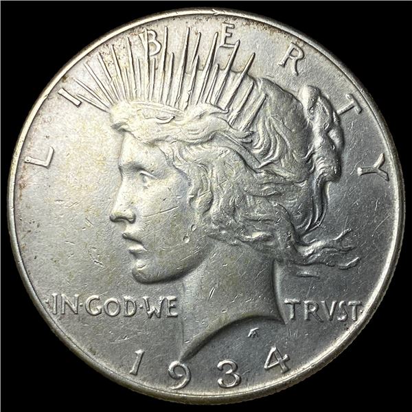 1934 Peace Silver Dollar CLOSELY UNCIRCULATED