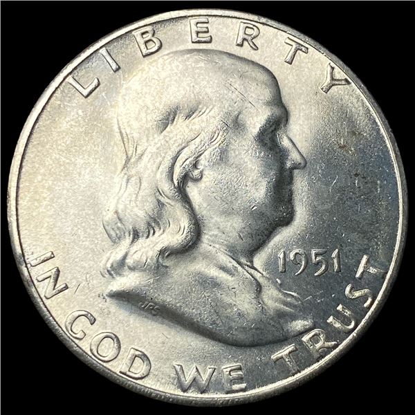 1951-S Silver Franklin Half Dollar CHOICE BU