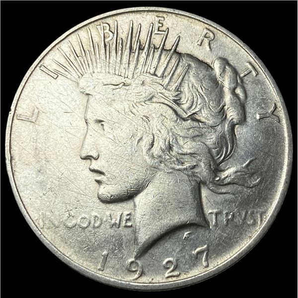 1927-D Peace Silver Dollar ABOUT UNCIRCULATED