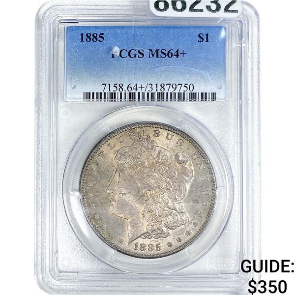 1885 Morgan Silver Dollar PCGS MS64+