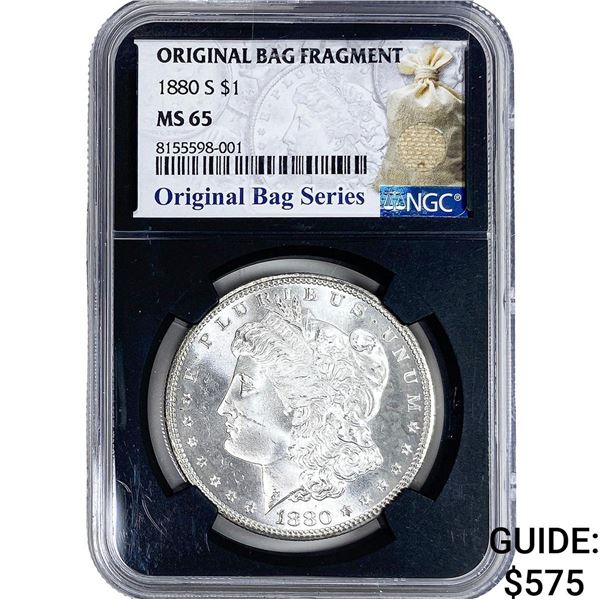 1880-S Morgan Silver Dollar NGC MS65