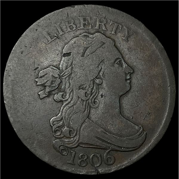 1806 Draped Bust Half Cent LIGHTLY CIRCULATED