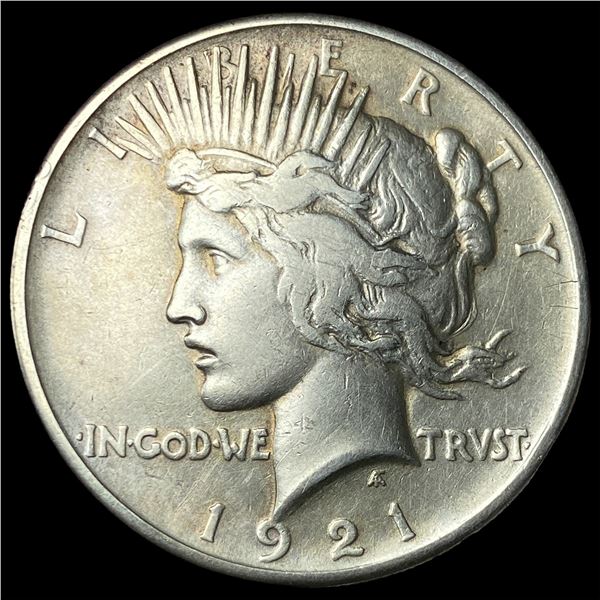 1921 Silver Peace Dollar NEARLY UNCIRCULATED