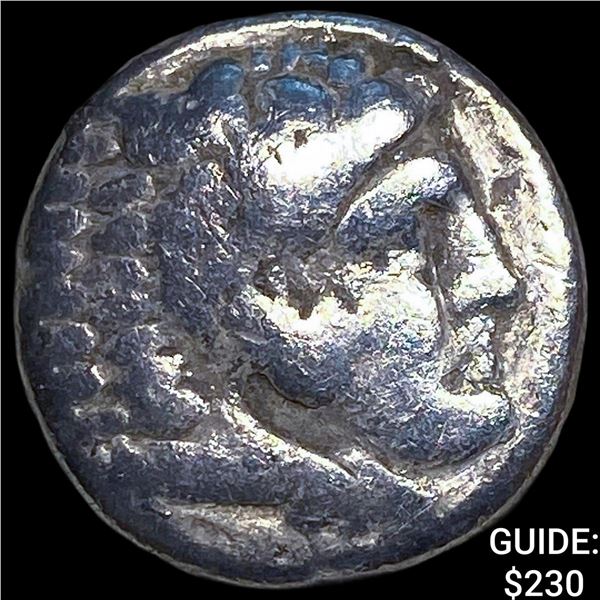 Macedonian Kingdom Type of Alexander III 4th  Century BC Silver Drachm NEARLY UNCIRCULATED