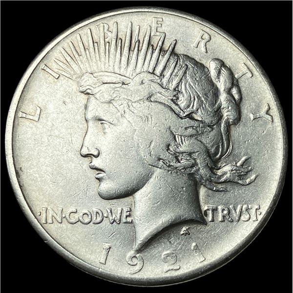 1921 Silver Peace Dollar NEARLY UNCIRCULATED