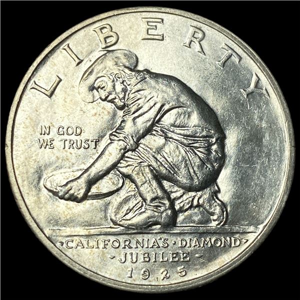 1925-S Silver California Jubilee Half Dollar  CHOICE AU