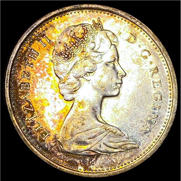 Canada Silver 25 Cents CLOSELY UNCIRCULATED