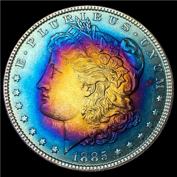 1885 Toned Silver Morgan Dollar UNCIRCULATED