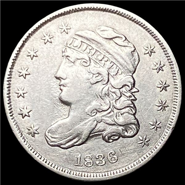 1836 Capped Bust Half Dime CLOSELY  UNCIRCULATED