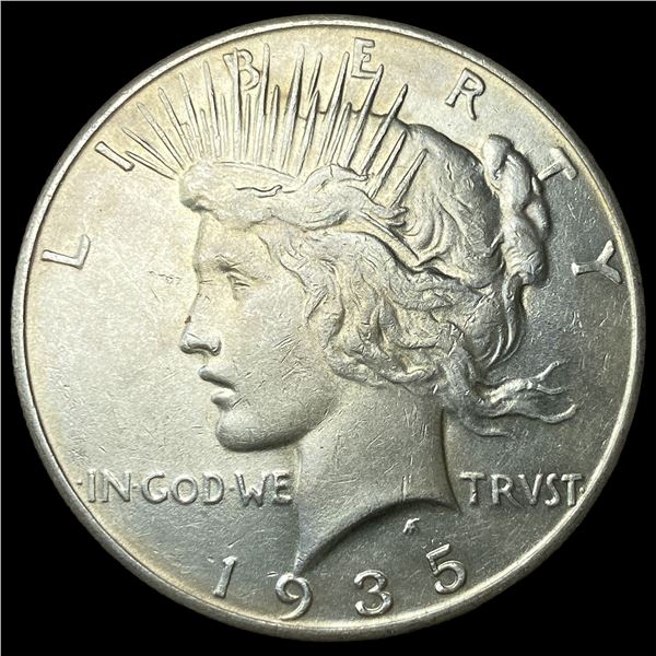 1935 Silver Peace Dollar CHOICE AU