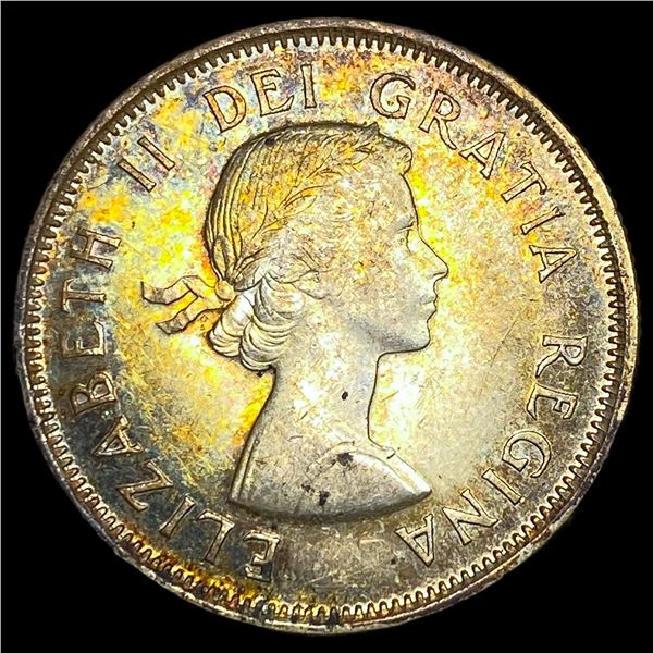 1960 Canada Silver 25 Cents CLOSELY  UNCIRCULATED