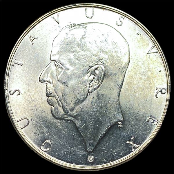 1938 Sweden Silver 2 Kroner UNCIRCULATED