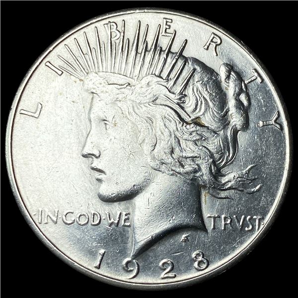 1928-S Silver Peace Dollar CLOSELY  UNCIRCULATED