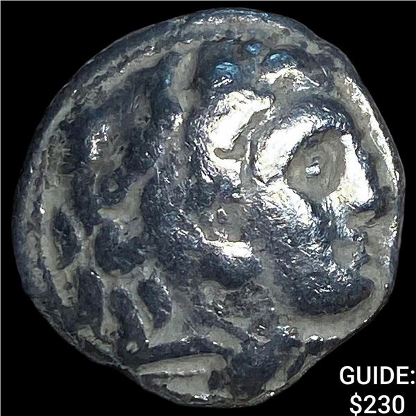 Macedonian Kingdom Type of Alexander III 4th  Century BC Silver Drachm NEARLY UNCIRCULATED