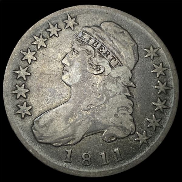 1811 Capped Bust Half Dollar LIGHTLY  CIRCULATED