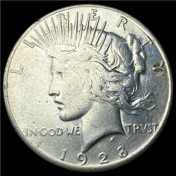 1928-S Peace Silver Dollar ABOUT UNCIRCULATED