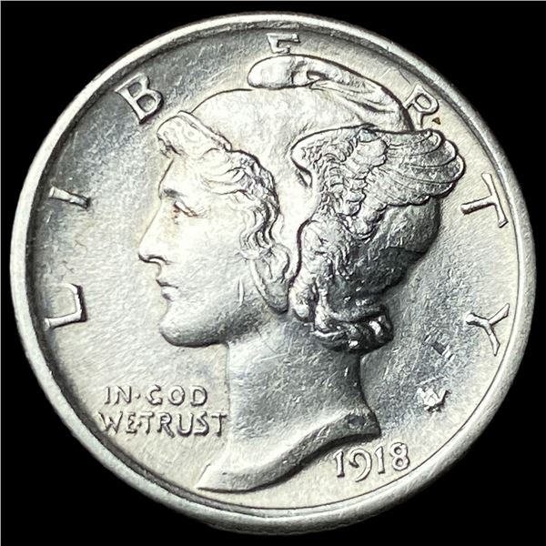 1918 Silver Mercury Dime UNCIRCULATED