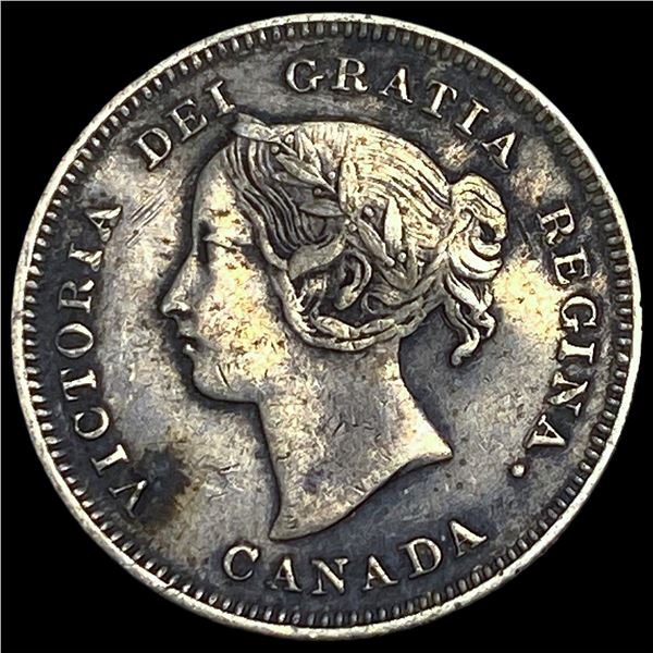 1901 Canada Silver 5 Cents CLOSELY  UNCIRCULATED