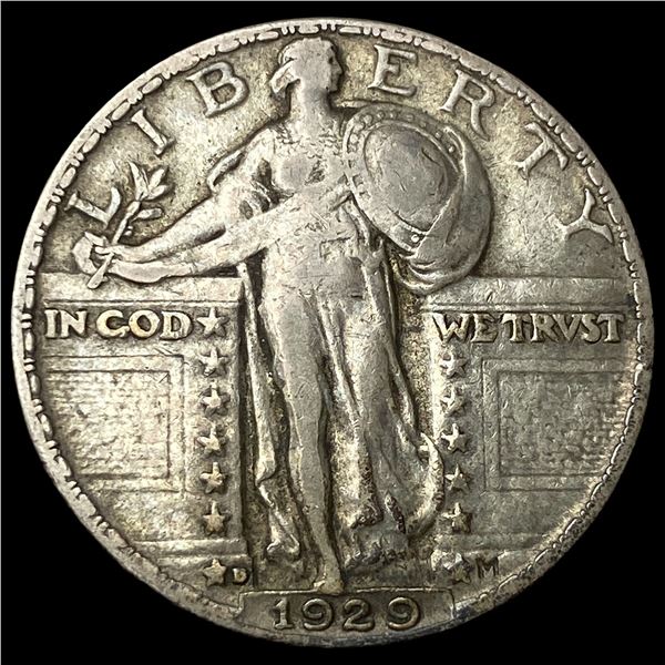 1929-D Silver Standing Liberty Quarter NEARLY  UNCIRCULATED