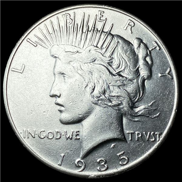 1935 Silver Peace Dollar CLOSELY UNCIRCULATED