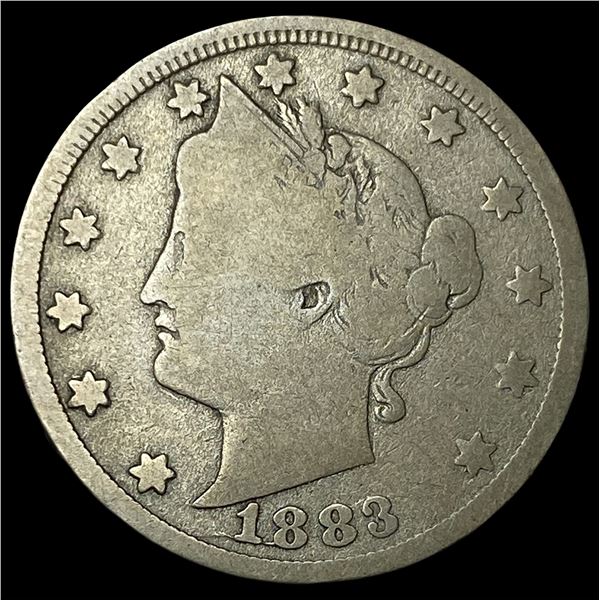 1883 Liberty Head Nickel w/Cents NICELY  CIRCULATED