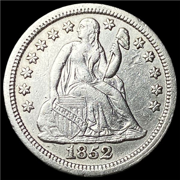 1852 Silver Seated Liberty Dime CLOSELY  UNCIRCULATED