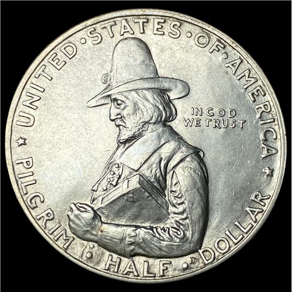 1920 Silver Pilgrim Half Dollar CLOSELY  UNCIRCULATED