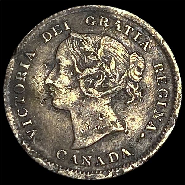 1893 Canada Silver 5 Cents CLOSELY  UNCIRCULATED