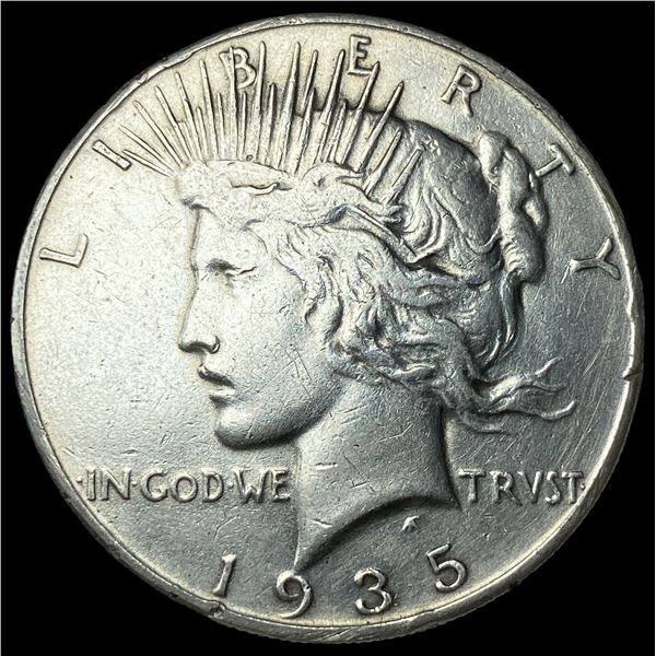 1935 Silver Peace Dollar ABOUT UNCIRCULATED