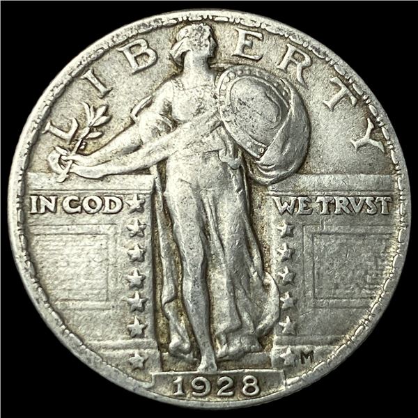 1928 Standing Liberty Silver Quarter NEARLY  UNCIRCULATED