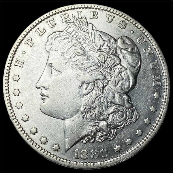 1880-O Micro O Morgan Silver Dollar CLOSELY  UNCIRCULATED
