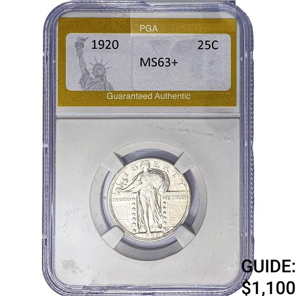 1920 Standing Liberty Quarter PGA MS63+