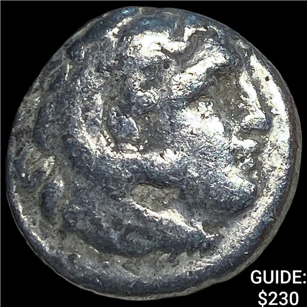 Macedonian Kingdom Type of Alexander III 4th  Century BC Silver Drachm NEARLY UNCIRCULATED