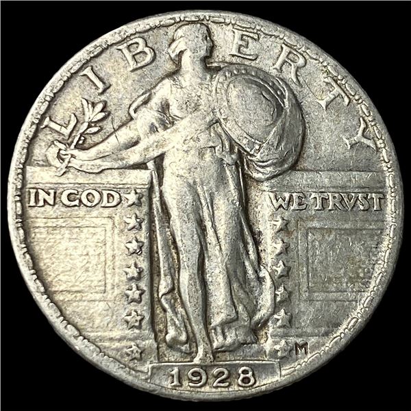 1928 Standing Liberty Silver Quarter NEARLY  UNCIRCULATED