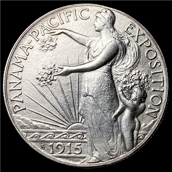 1915-S Silver Panama-Pacific Half Dollar  CLOSELY UNCIRCULATED