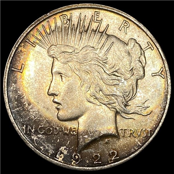 1922-D Silver Peace Dollar CHOICE AU