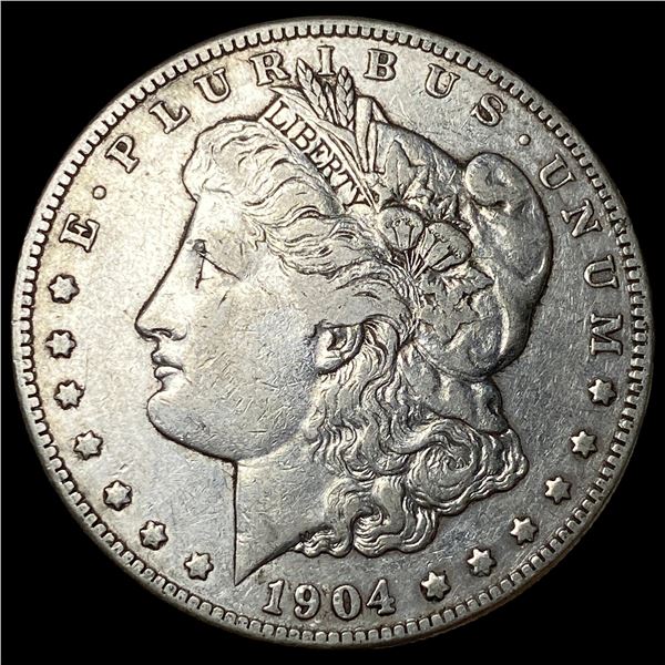 1904-S Silver Morgan Dollar NEARLY  UNCIRCULATED