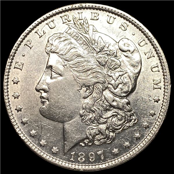 1897 Silver Morgan Dollar CLOSELY  UNCIRCULATED