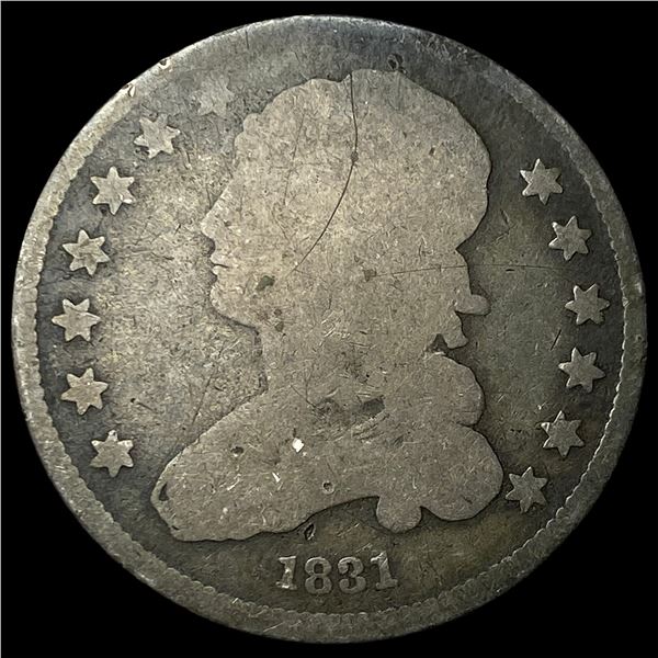 1831 Silver Capped Bust Quarter NICELY  CIRCULATED