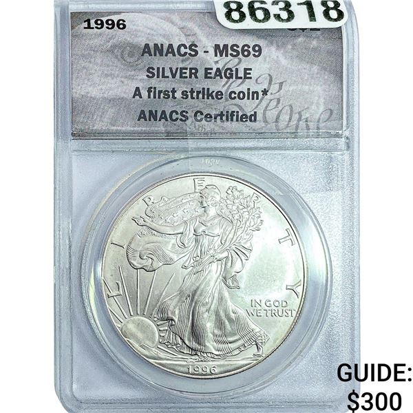 1996 Silver Eagle ANACS MS69