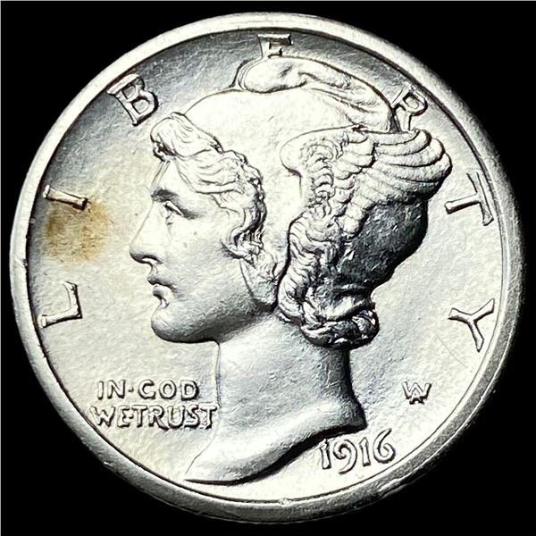 1916-S Silver Mercury Dime UNCIRCULATED