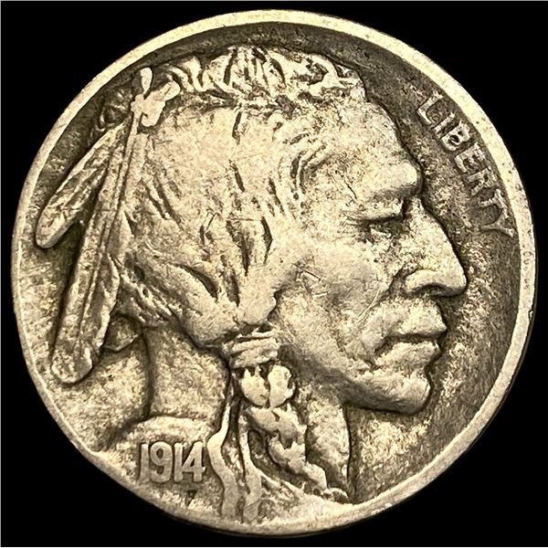 1914-D Buffalo Nickel ABOUT UNCIRCULATED